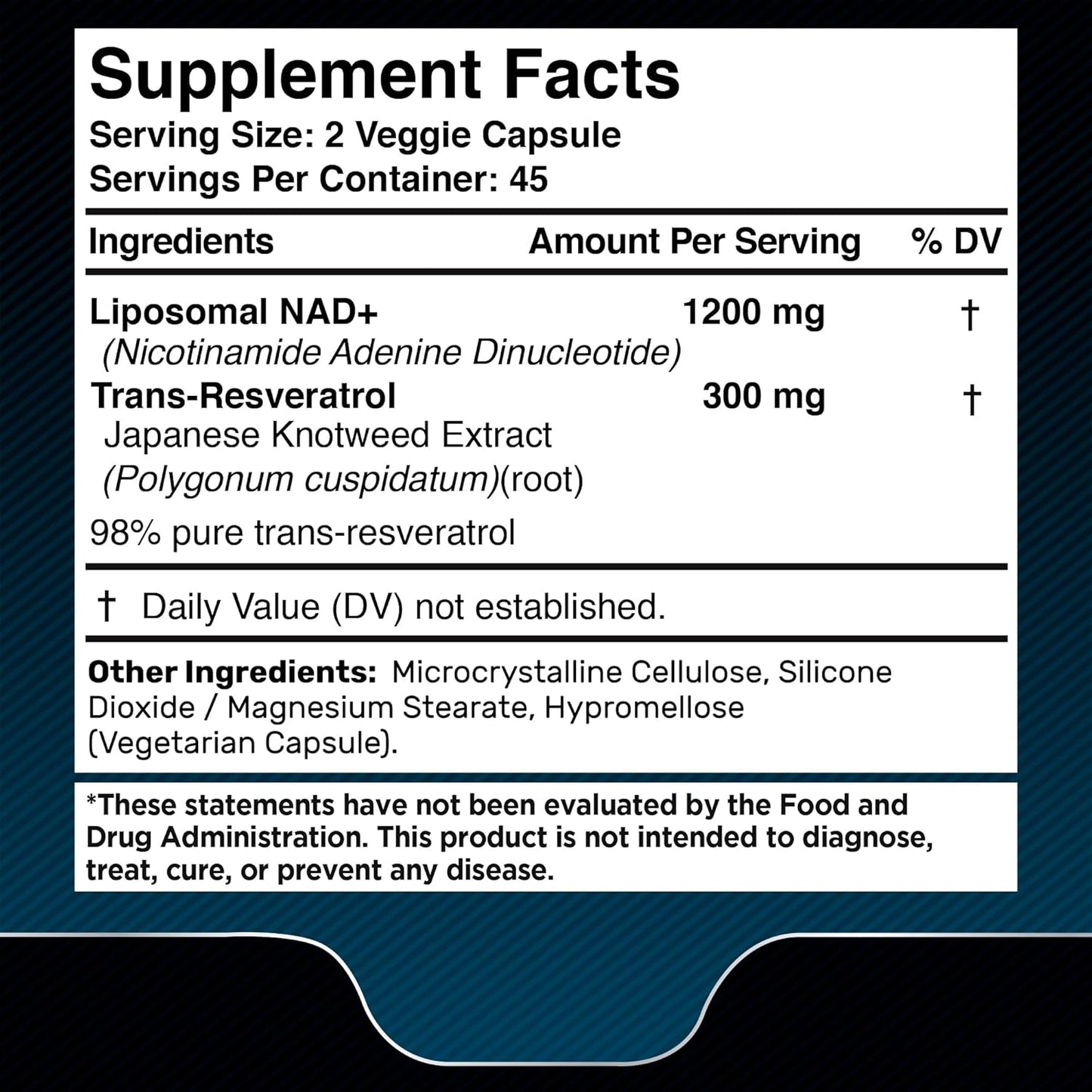 Resveratrol NAD+ 1500