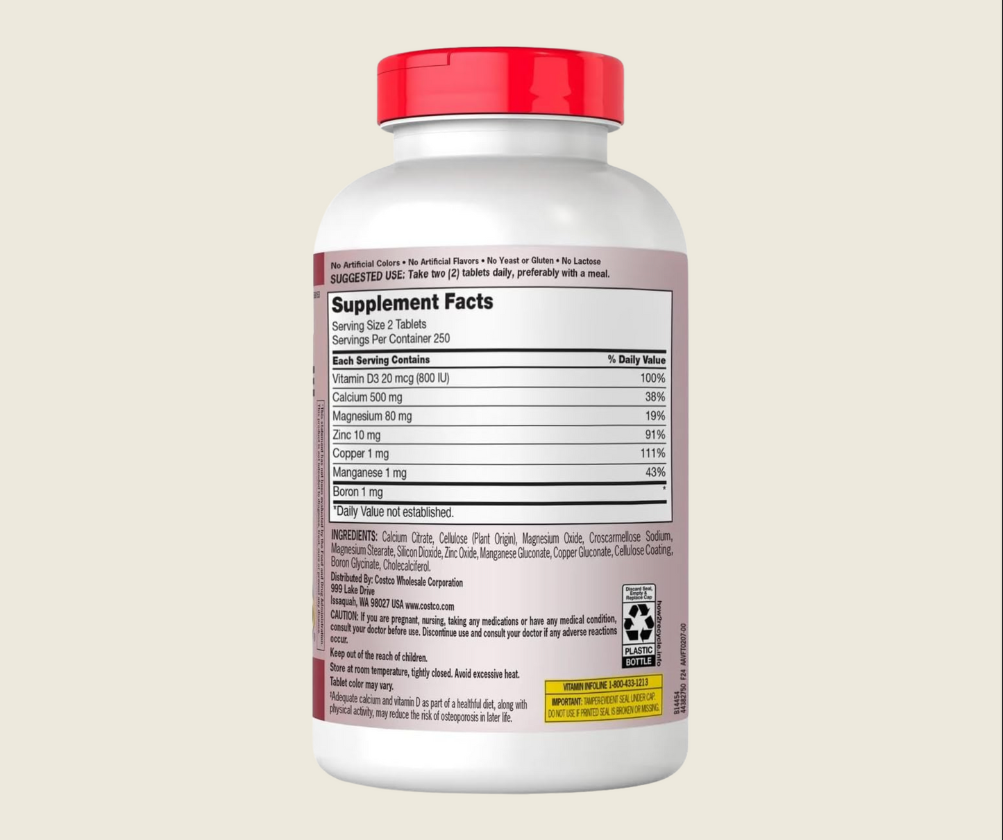 Calcium, Citrate Magnesium and Zinc